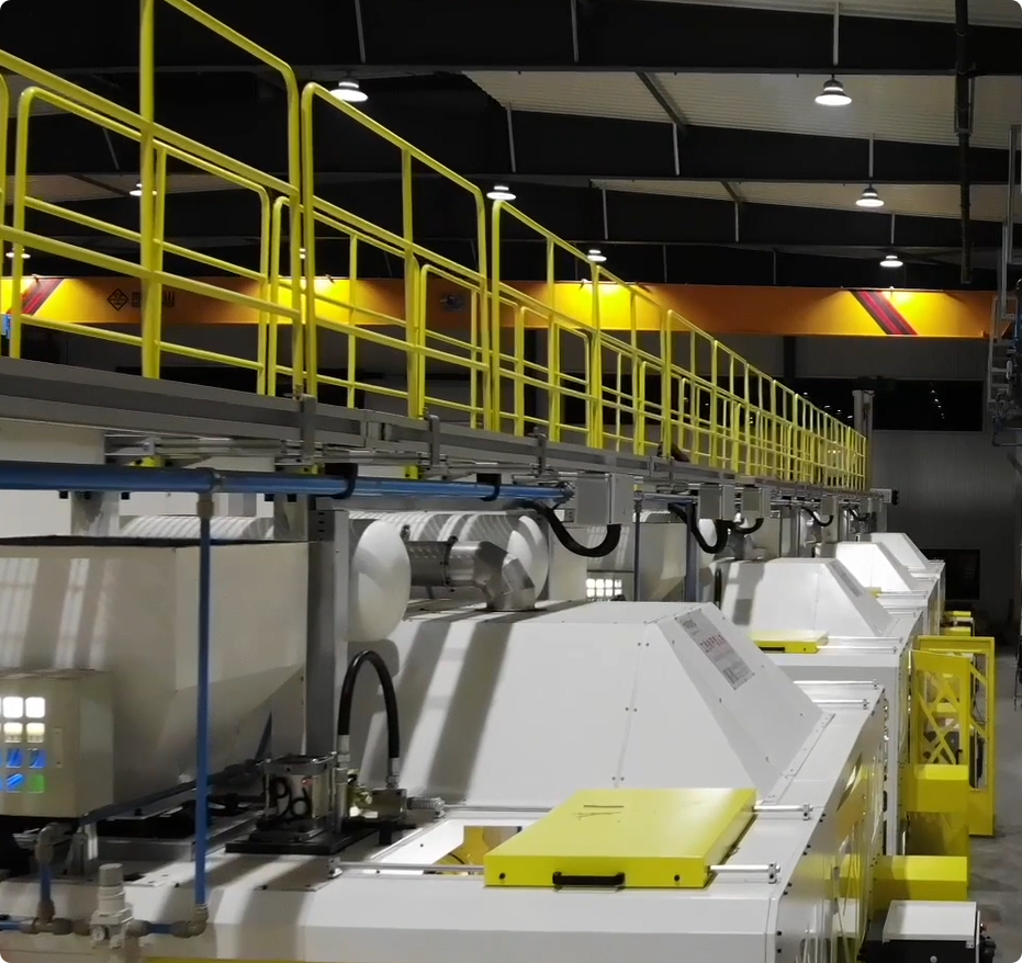 垂直分型热芯生产线