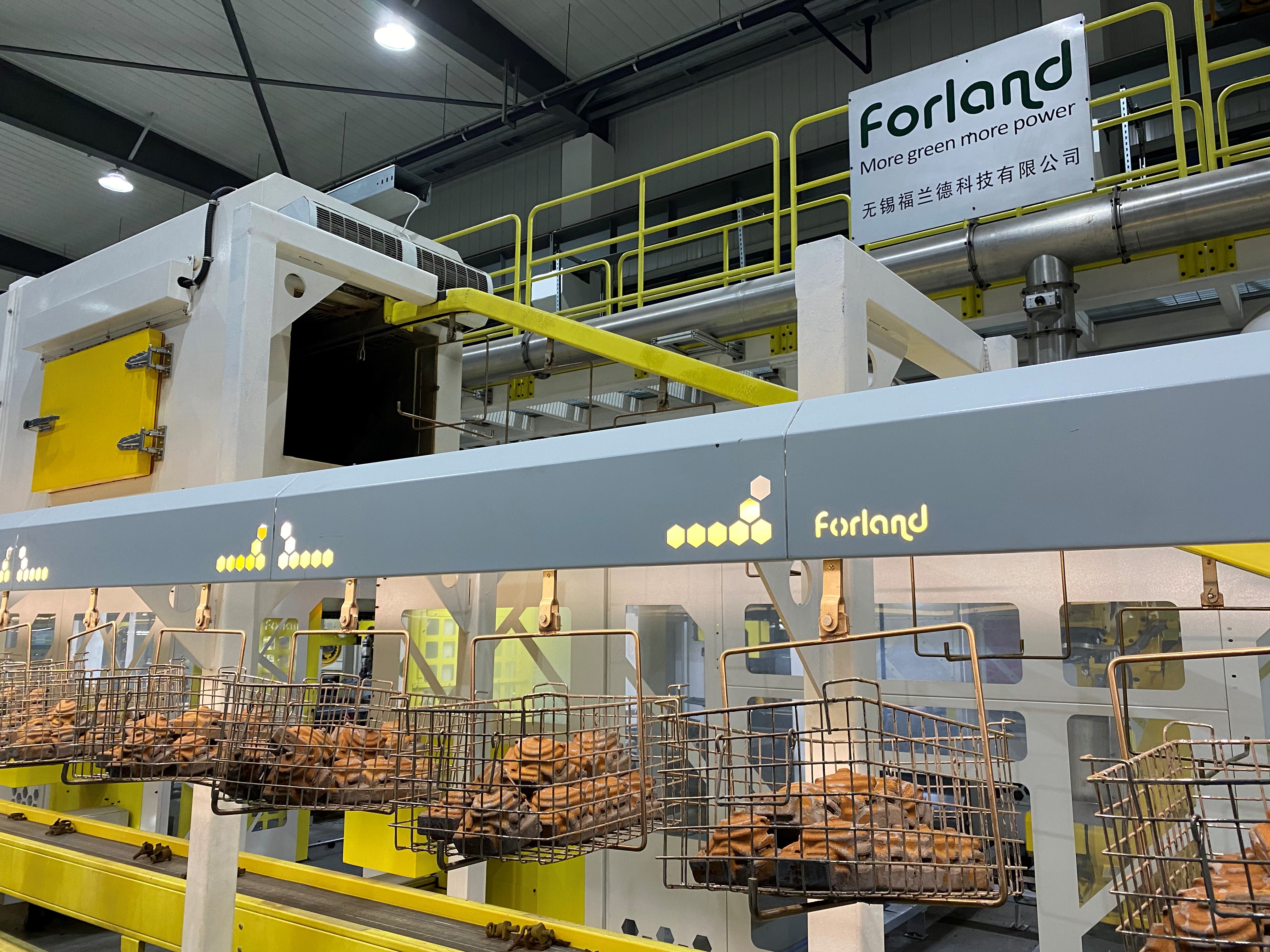 垂直分型热芯生产线