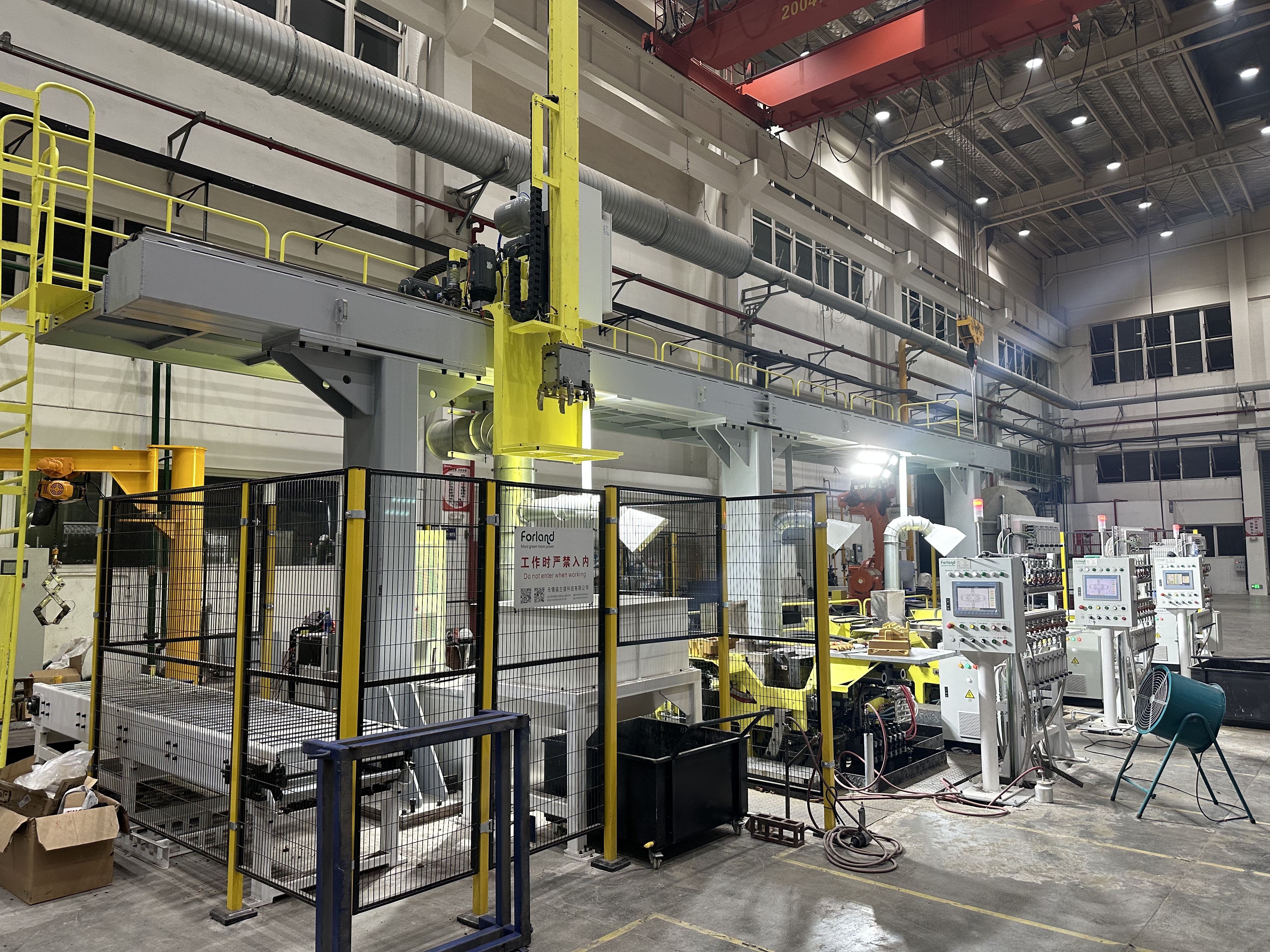 倾转式重力铸造生产线